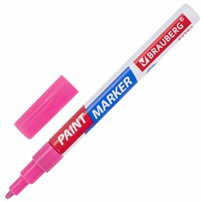 {{photo.Alt || photo.Description || 'Маркер-краска лаковый EXTRA (paint marker) 2 мм, РОЗОВЫЙ, УСИЛЕННАЯ НИТРО-ОСНОВА, BRAUBERG, 151977'}}
