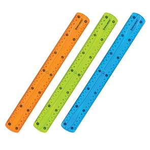 {{photo.Alt || photo.Description || 'Линейка 30 см гибкая BRAUBERG "FLEX", пластиковая, ассорти, европодвес, 210675'}}