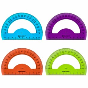 {{photo.Alt || photo.Description || 'Транспортир 10 см BRAUBERG "FRUITY", 180 градусов, пластик, тонированный, ассорти, 210768'}}