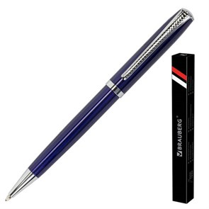 {{photo.Alt || photo.Description || 'Ручка подарочная шариковая BRAUBERG "Cayman Blue", корпус синий, узел 1 мм, линия письма 0,7 мм, синяя, 141409'}}