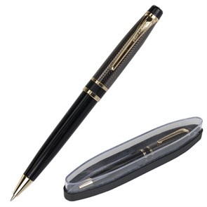 {{photo.Alt || photo.Description || 'Ручка подарочная шариковая BRAUBERG Sonata, СИНЯЯ, корпус золотистый с черным, линия письма 0,5 мм, 143483'}}