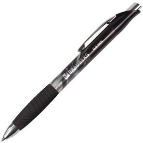 {{photo.Alt || photo.Description || 'Ручка гелевая автоматическая с грипом BRAUBERG "Jet Gel", ЧЕРНАЯ, печать, узел 0,6 мм, линия письма 0,4 мм, 142691'}}