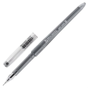 {{photo.Alt || photo.Description || 'Ручка гелевая BRAUBERG DIAMOND, ЧЕРНАЯ, игольчатый узел 0,5 мм, линия письма 0,25 мм, 143379'}}