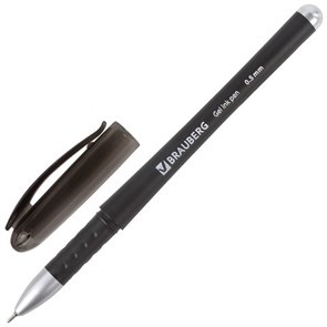 {{photo.Alt || photo.Description || 'Ручка гелевая с грипом BRAUBERG "Impulse", ЧЕРНАЯ, игольчатый узел 0,5 мм, линия письма 0,35 мм, 141183'}}