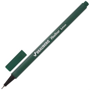 {{photo.Alt || photo.Description || 'Ручка капиллярная (линер) BRAUBERG "Aero", ТЕМНО-ЗЕЛЕНАЯ, трехгранная, металлический наконечник, линия письма 0,4 мм, 142251'}}