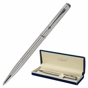 {{photo.Alt || photo.Description || 'Ручка подарочная шариковая GALANT "Arrow Chrome", корпус серебристый, хромированные детали, пишущий узел 0,7 мм, синяя, 140408'}}
