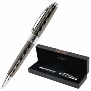 {{photo.Alt || photo.Description || 'Ручка подарочная шариковая GALANT "Gotter", корпус оружейный металл, детали серебро, узел 0,7 мм, линия письма 0,5 мм, синяя, 144176'}}