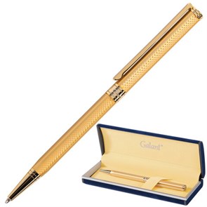 {{photo.Alt || photo.Description || 'Ручка подарочная шариковая GALANT "Stiletto Gold", тонкий корпус, золотистый, золотистые детали, пишущий узел 0,7 мм, синяя, 140527'}}