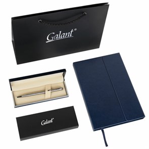 {{photo.Alt || photo.Description || 'Ручка шариковая GALANT "Arrow Chrome", корпус серебристый, ежедневник недатированный, А5, синий, пакет, 880903'}}