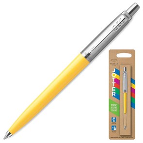 {{photo.Alt || photo.Description || 'Ручка шариковая PARKER "Jotter Orig Yellow", корпус желтый, нержавеющая сталь, блистер, синяя, 2076056'}}