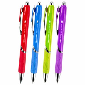 {{photo.Alt || photo.Description || 'Ручка шариковая автоматическая с грипом BRAUBERG DELTA COLOR, СИНЯЯ, ассорти, узел 0,7 мм, линия письма 0,35 мм, 144202'}}
