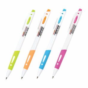 {{photo.Alt || photo.Description || 'Ручка шариковая автоматическая с грипом STAFF "BP-16 White", СИНЯЯ, ассорти, линия письма 0,35 мм, 143749'}}