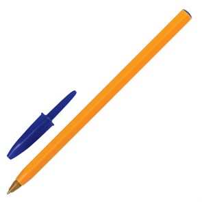 {{photo.Alt || photo.Description || 'Ручка шариковая BIC "Orange", СИНЯЯ, корпус оранжевый, узел 0,8 мм, линия письма 0,3 мм, 8099221'}}