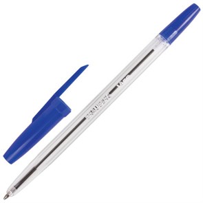 {{photo.Alt || photo.Description || 'Ручка шариковая BRAUBERG "Line", СИНЯЯ, корпус прозрачный, узел 1 мм, линия письма 0,5 мм, 141097'}}