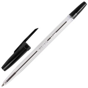 {{photo.Alt || photo.Description || 'Ручка шариковая BRAUBERG "Line", ЧЕРНАЯ, корпус прозрачный, узел 1 мм, линия письма 0,5 мм, 141098'}}