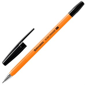 {{photo.Alt || photo.Description || 'Ручка шариковая BRAUBERG "M-500 ORANGE", ЧЕРНАЯ, корпус оранжевый, узел 0,7 мм, линия письма 0,35 мм, 143449'}}