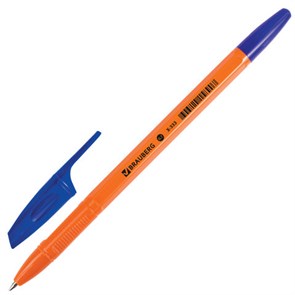 {{photo.Alt || photo.Description || 'Ручка шариковая BRAUBERG "X-333 Orange", СИНЯЯ, корпус оранжевый, узел 0,7 мм, линия письма 0,35 мм, 142409'}}