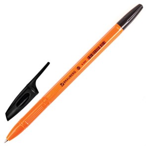 {{photo.Alt || photo.Description || 'Ручка шариковая BRAUBERG "X-333 Orange", ЧЕРНАЯ, корпус оранжевый, узел 0,7 мм, линия письма 0,35 мм, 142410'}}