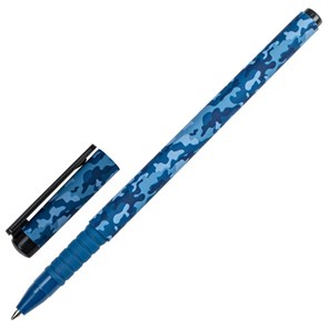 {{photo.Alt || photo.Description || 'Ручка шариковая BRAUBERG SOFT TOUCH GRIP "MILITARY", СИНЯЯ, мягкое покрытие, узел 0,7 мм, 143713'}}