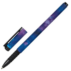 {{photo.Alt || photo.Description || 'Ручка шариковая BRAUBERG SOFT TOUCH GRIP "SPACE", СИНЯЯ, мягкое покрытие, узел 0,7 мм, 143714'}}