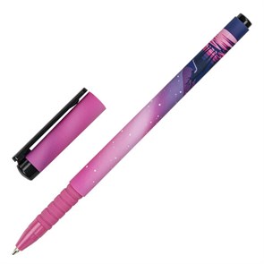 {{photo.Alt || photo.Description || 'Ручка шариковая BRAUBERG SOFT TOUCH GRIP "STARS", СИНЯЯ, мягкое покрытие, узел 0,7 мм, 143715'}}