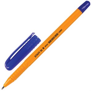 {{photo.Alt || photo.Description || 'Ручка шариковая STAFF "EVERYDAY BP-247 Orange", СИНЯЯ, шестигранная, корпус оранжевый, линия письма 0,5 мм, 142661'}}
