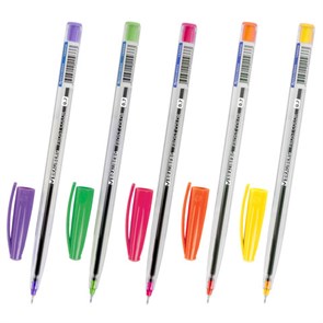 {{photo.Alt || photo.Description || 'Ручка шариковая масляная BRAUBERG "Frost Color", СИНЯЯ, ассорти, узел 0,6 мм, линия письма 0,3 мм, 142935'}}
