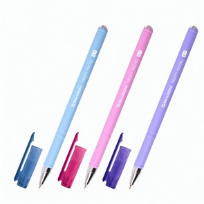 {{photo.Alt || photo.Description || 'Ручка шариковая масляная BRAUBERG "FRUITY Pastel", СИНЯЯ, soft-touch, узел 0,7 мм, линия письма 0,35 мм, 142958, OBP322'}}