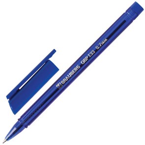 {{photo.Alt || photo.Description || 'Ручка шариковая масляная BRAUBERG "Marine", СИНЯЯ, корпус тонированный синий, узел 0,7 мм, линия письма 0,35 мм, 142709'}}