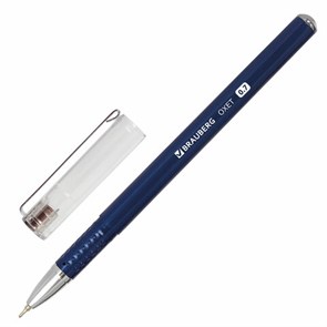{{photo.Alt || photo.Description || 'Ручка шариковая масляная BRAUBERG "Oxet", СИНЯЯ, корпус синий, игольчатый узел 0,7 мм, линия письма 0,35 мм, 143002'}}
