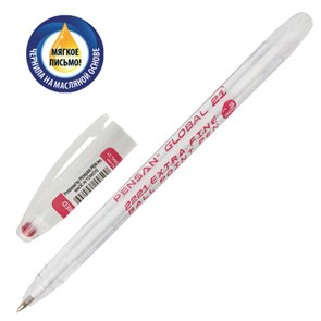 {{photo.Alt || photo.Description || 'Ручка шариковая масляная PENSAN "Global-21", КРАСНАЯ, корпус прозрачный, узел 0,5 мм, линия письма 0,3 мм, 2221, 2221/12'}}