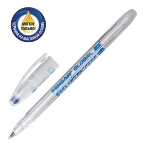 {{photo.Alt || photo.Description || 'Ручка шариковая масляная PENSAN "Global-21", СИНЯЯ, корпус прозрачный, узел 0,5 мм, линия письма 0,3 мм, 2221'}}