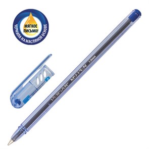 {{photo.Alt || photo.Description || 'Ручка шариковая масляная PENSAN "My-Pen", СИНЯЯ, корпус тонированный синий, узел 1 мм, линия письма 0,5 мм, 2210'}}