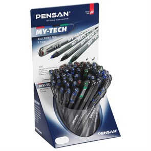 {{photo.Alt || photo.Description || 'Ручка шариковая масляная PENSAN "My-Tech Colored", палитра классических цветов АССОРТИ, игольчатый узел 0,7 мм, линия 0,35 мм, дисплей, 2240, 2240/S60-4'}}
