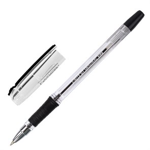 {{photo.Alt || photo.Description || 'Ручка шариковая масляная с грипом BRAUBERG "i-Rite GT", ЧЕРНАЯ, корпус прозрачный, узел 0,7 мм,143301'}}