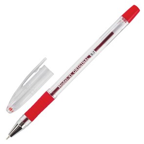 {{photo.Alt || photo.Description || 'Ручка шариковая масляная с грипом BRAUBERG "Model-XL" ORIGINAL, КРАСНАЯ, узел 0,7 мм, линия письма 0,35 мм, 143244'}}