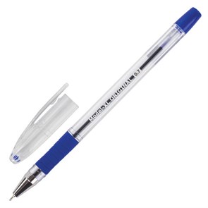 {{photo.Alt || photo.Description || 'Ручка шариковая масляная с грипом BRAUBERG "Model-XL" ORIGINAL, СИНЯЯ, узел 0,7 мм, линия письма 0,35 мм, 143242'}}