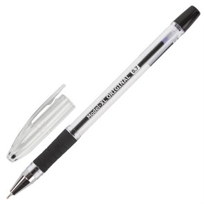 {{photo.Alt || photo.Description || 'Ручка шариковая масляная с грипом BRAUBERG "Model-XL" ORIGINAL, ЧЕРНАЯ, узел 0,7 мм, линия письма 0,35 мм, 143243'}}