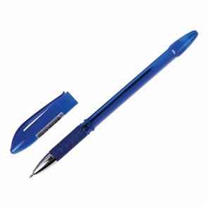 {{photo.Alt || photo.Description || 'Ручка шариковая масляная с грипом STAFF "Manager OBP-10", СИНЯЯ, узел 0,7 мм, линия письма 0,35 мм, 143743'}}