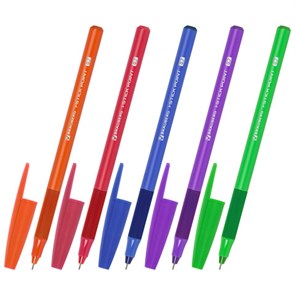 {{photo.Alt || photo.Description || 'Ручка шариковая с грипом BRAUBERG "i-STICK POINT NEON", СИНЯЯ, корпус ассорти, игольчатый узел 0,7 мм, линия письма 0,35 мм, 144022'}}