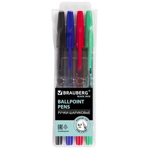 {{photo.Alt || photo.Description || 'Ручки шариковые BRAUBERG, НАБОР 4 шт., АССОРТИ, "Black Jack", узел 0,7 мм, линия письма 0,35 мм, 141290'}}