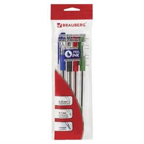 {{photo.Alt || photo.Description || 'Ручки шариковые масляные BRAUBERG, НАБОР 4 шт., АССОРТИ, "Max-Oil", узел 0,7 мм, линия письма 0,35 мм, 142146'}}