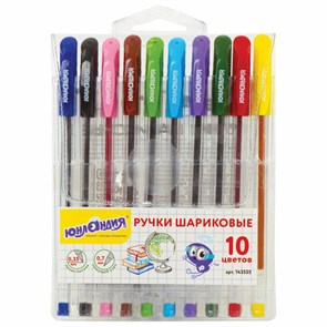 {{photo.Alt || photo.Description || 'Ручки шариковые масляные ЮНЛАНДИЯ "КЛАССНАЯ", НАБОР 10 цветов, узел 0,7 мм, линия письма 0,35 мм, 143535'}}