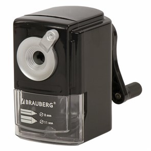 {{photo.Alt || photo.Description || 'Точилка механическая BRAUBERG "STYLE", для ч/гр и цветных карандашей (в том числе утолщенных), крепление к столу, корпус черный, 228482'}}
