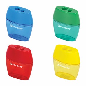 {{photo.Alt || photo.Description || 'Точилка BRAUBERG "Diamond Dual", 2 отверстия для чернографитных карандашей (в том числе утолщенных), с контейнером, ассорти, 226941'}}