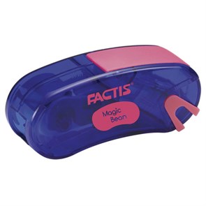 {{photo.Alt || photo.Description || 'Точилка FACTIS Magic Bean (Испания), с контейнером и стирательной резинкой, 65x30x20 мм, ассорти, F4715215'}}