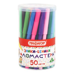 {{photo.Alt || photo.Description || 'Фломастеры ПИФАГОР "ЭНИКИ-БЕНИКИ", 50 цветов, вентилируемый колпачок, 152455'}}