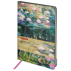 {{photo.Alt || photo.Description || 'Блокнот А5 (143x210 мм), BRAUBERG VISTA "Claude Monet", под кожу, гибкий, срез фольга, 80 л., 112058'}}