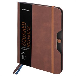 {{photo.Alt || photo.Description || 'Блокнот А5 (162х218 мм), BRAUBERG "NOTE", под кожу софт-тач, с резинкой, 80 л., клетка, коричневый, 113436'}}
