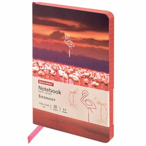 {{photo.Alt || photo.Description || 'Блокнот МАЛЫЙ ФОРМАТ (100х150 мм) А6, BRAUBERG VISTA "Flamingo", под кожу, гибкий, тиснение фольга, 80 л., 112099'}}